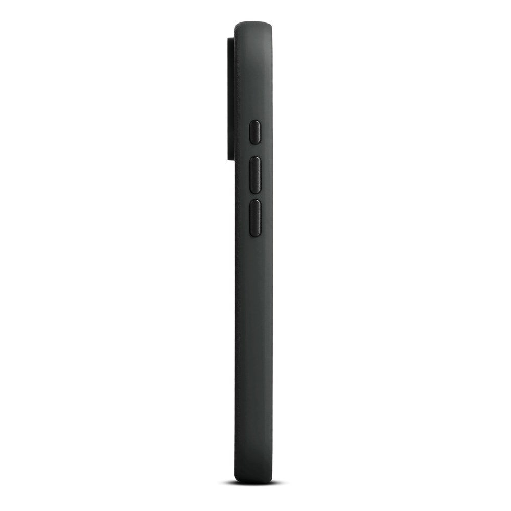 WOOLNUT iPhone 17 Pro Ægte Læder Cover - MagSafe Kompatibel - Sort