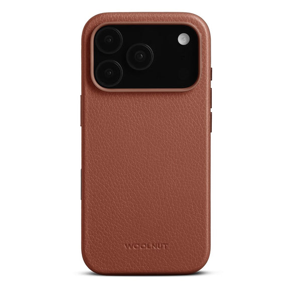 WOOLNUT iPhone 17 Pro Ægte Læder Cover - MagSafe Kompatibel - Brun