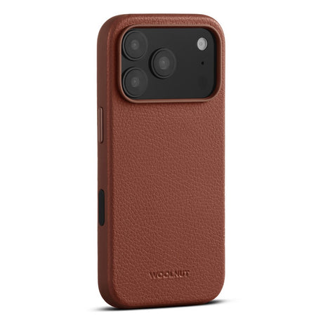 WOOLNUT iPhone 17 Pro Ægte Læder Cover - MagSafe Kompatibel - Brun