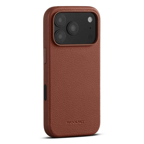 WOOLNUT iPhone 17 Pro Ægte Læder Cover - MagSafe Kompatibel - Brun