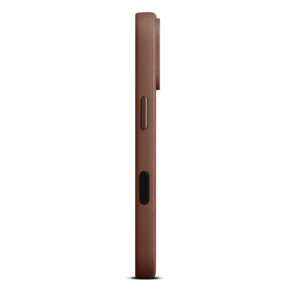 WOOLNUT iPhone 17 Pro Ægte Læder Cover - MagSafe Kompatibel - Brun