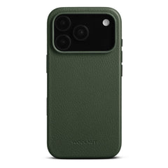 WOOLNUT iPhone 17 Pro Ægte Læder Cover - MagSafe Kompatibel - Grøn