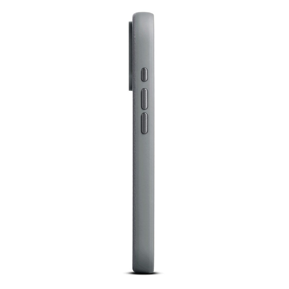 WOOLNUT iPhone 17 Pro Ægte Læder Cover - MagSafe Kompatibel - Grå