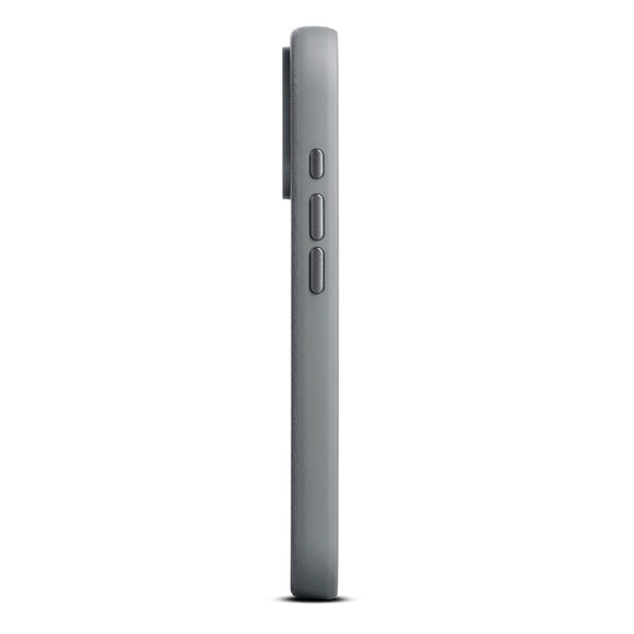 WOOLNUT iPhone 17 Pro Ægte Læder Cover - MagSafe Kompatibel - Grå