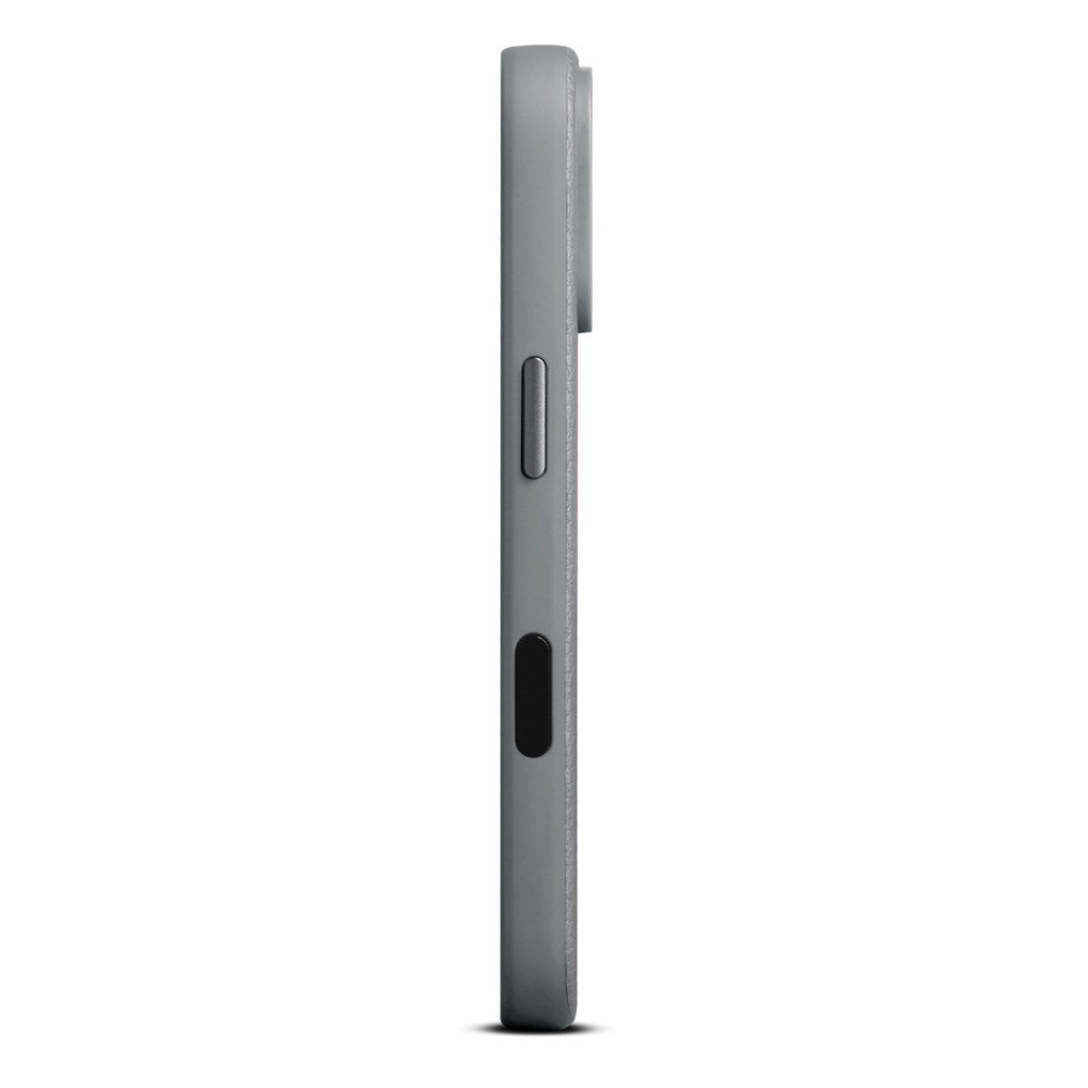 WOOLNUT iPhone 17 Pro Ægte Læder Cover - MagSafe Kompatibel - Grå