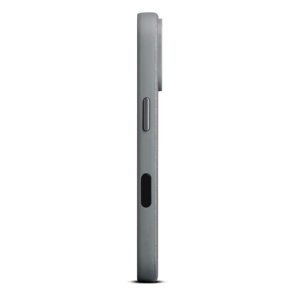 WOOLNUT iPhone 17 Pro Ægte Læder Cover - MagSafe Kompatibel - Grå
