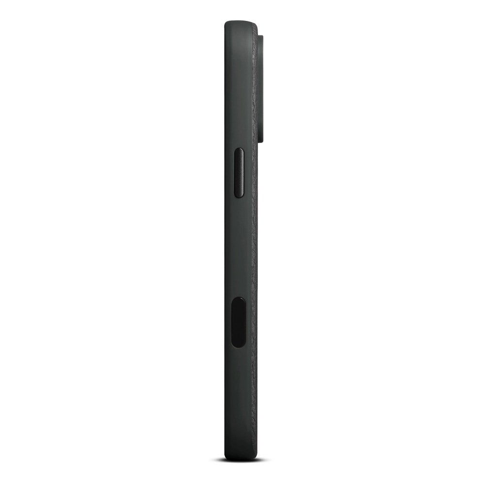 WOOLNUT iPhone 17 Pro Max Ægte Læder Cover - MagSafe Kompatibel - Sort