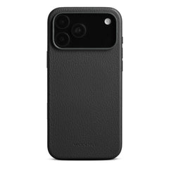 WOOLNUT iPhone 17 Pro Max Ægte Læder Cover - MagSafe Kompatibel - Sort