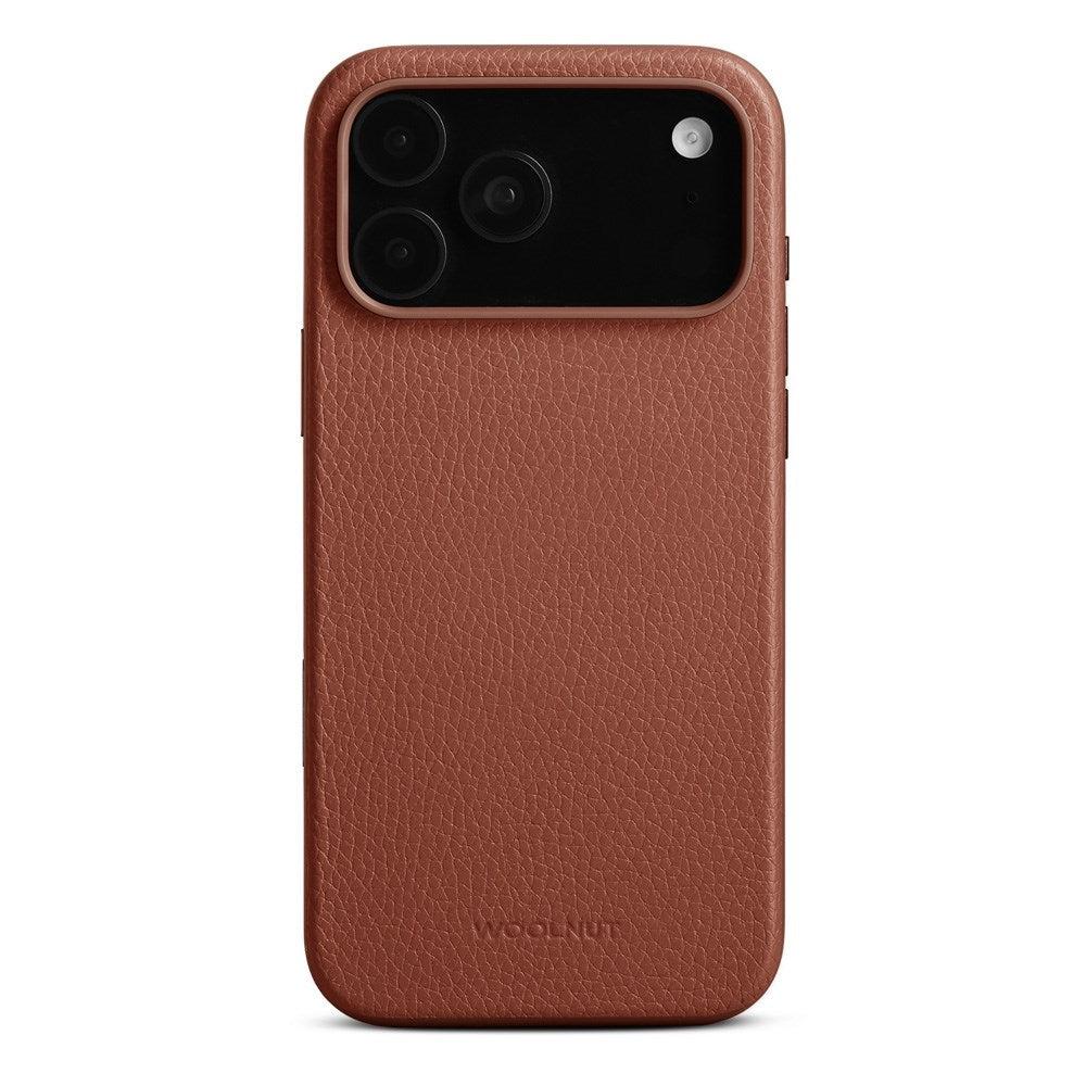 WOOLNUT iPhone 17 Pro Max Ægte Læder Cover - MagSafe Kompatibel - Brun