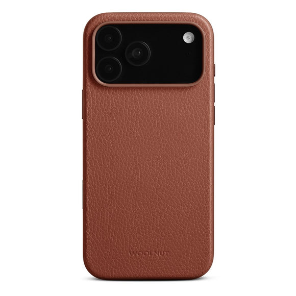 WOOLNUT iPhone 17 Pro Max Ægte Læder Cover - MagSafe Kompatibel - Brun