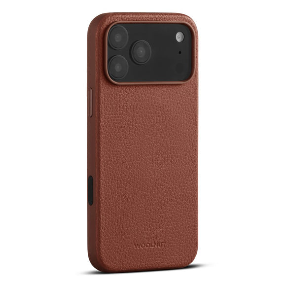 WOOLNUT iPhone 17 Pro Max Ægte Læder Cover - MagSafe Kompatibel - Brun