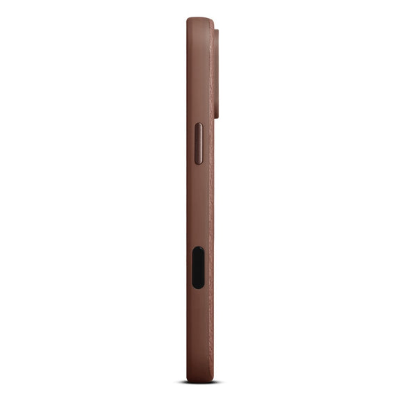 WOOLNUT iPhone 17 Pro Max Ægte Læder Cover - MagSafe Kompatibel - Brun