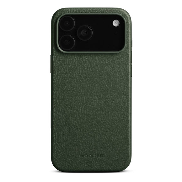 WOOLNUT iPhone 17 Pro Max Ægte Læder Cover - MagSafe Kompatibel - Grøn