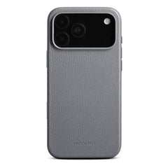 WOOLNUT iPhone 17 Pro Max Ægte Læder Cover - MagSafe Kompatibel - Grå
