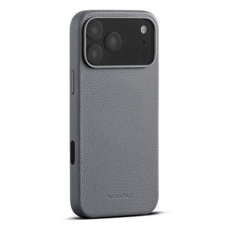 WOOLNUT iPhone 17 Pro Max Ægte Læder Cover - MagSafe Kompatibel - Grå