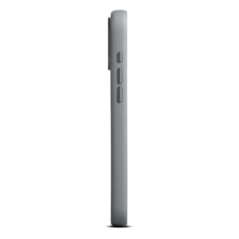 WOOLNUT iPhone 17 Pro Max Ægte Læder Cover - MagSafe Kompatibel - Grå