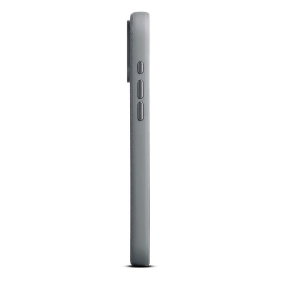 WOOLNUT iPhone 17 Pro Max Ægte Læder Cover - MagSafe Kompatibel - Grå