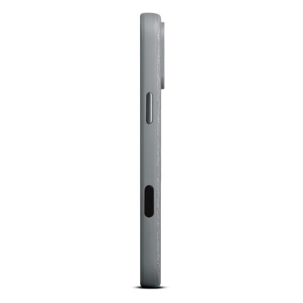 WOOLNUT iPhone 17 Pro Max Ægte Læder Cover - MagSafe Kompatibel - Grå