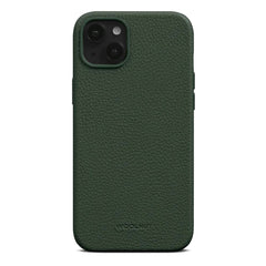WOOLNUT iPhone 15 Plus Ægte Læder Cover - MagSafe Kompatibel - Grøn