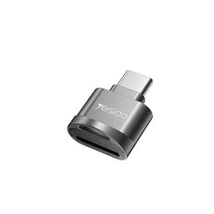 Yesido MicroSD Kortlæser Adapter m. USB-C - Grå