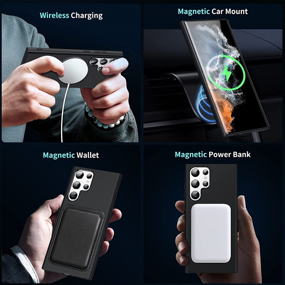 Samsung Galaxy Ultra Cover Indbygget Magnetring MagSafe Kompatibel - | MOBILCOVERS.DK