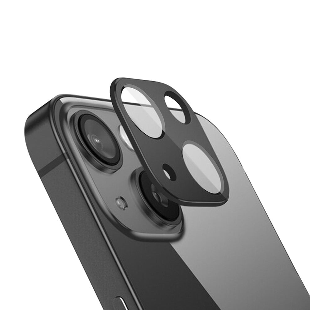 iPhone 15 / 15 Plus Holdit Beskyttelsesglas til Kameralinse - Case-Friendly - Sort