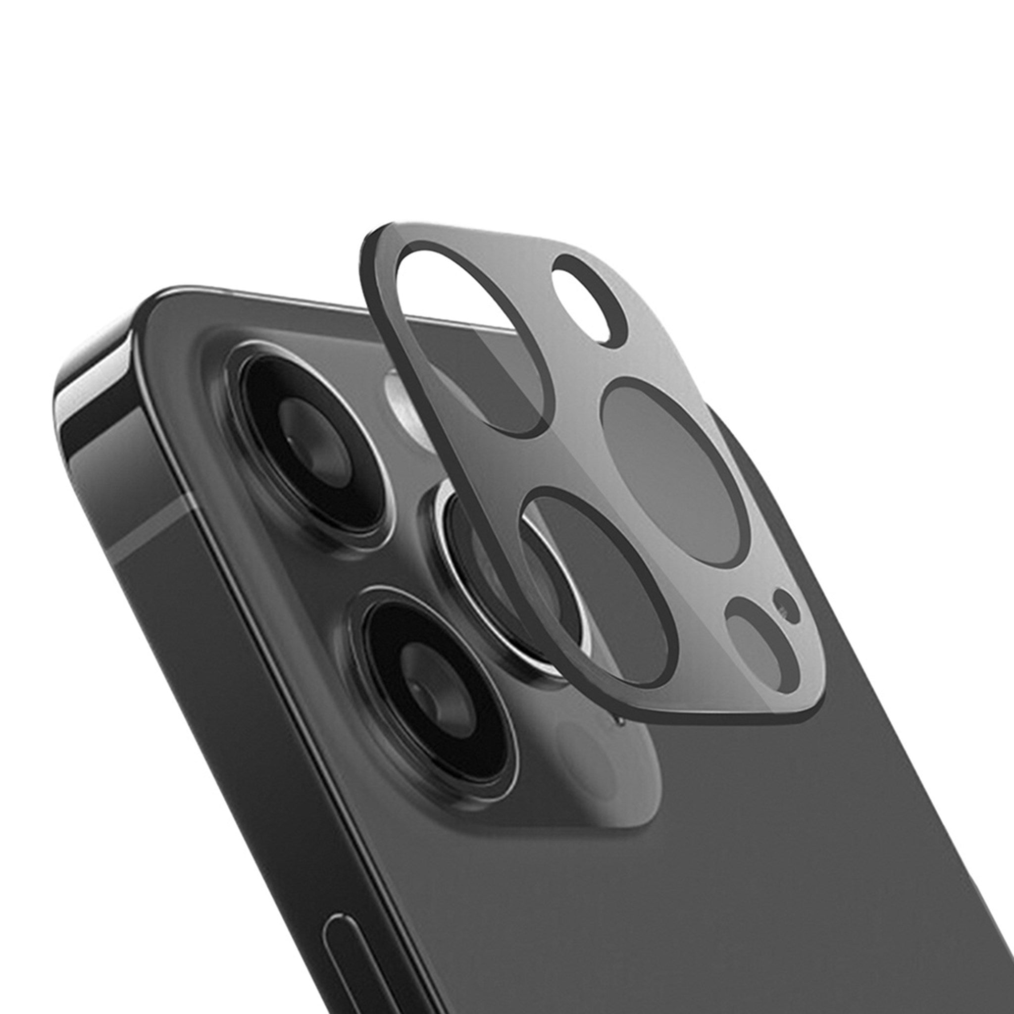 iPhone 15 Pro / 15 Pro Max Holdit Beskyttelsesglas til Kameralinse - Case-Friendly - Sort