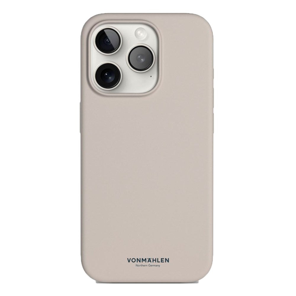 Vonmählen iPhone 15 Pro Eco Silikone Cover - MagSafe Kompatibel - Beige
