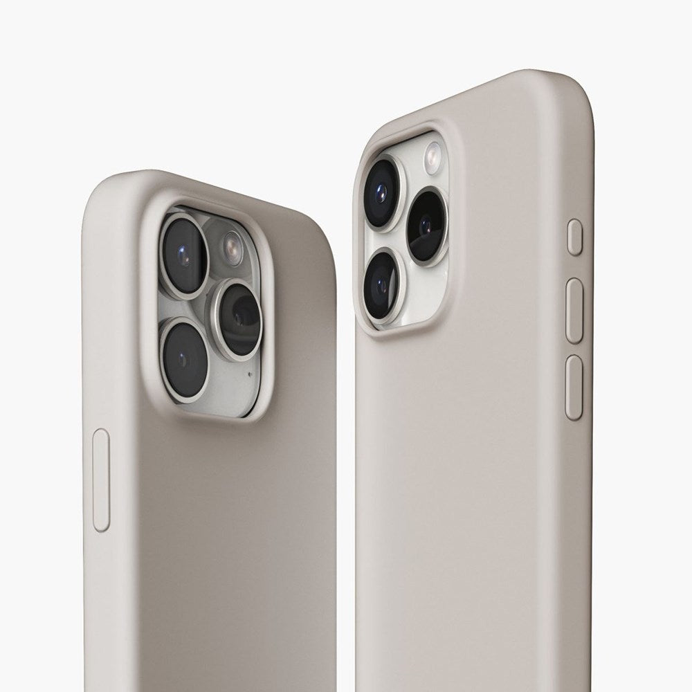 Vonmählen iPhone 15 Pro Eco Silikone Cover - MagSafe Kompatibel - Beige