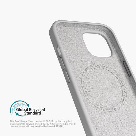 Vonmählen iPhone 15 Eco Silikone Cover - MagSafe Kompatibel - Grå