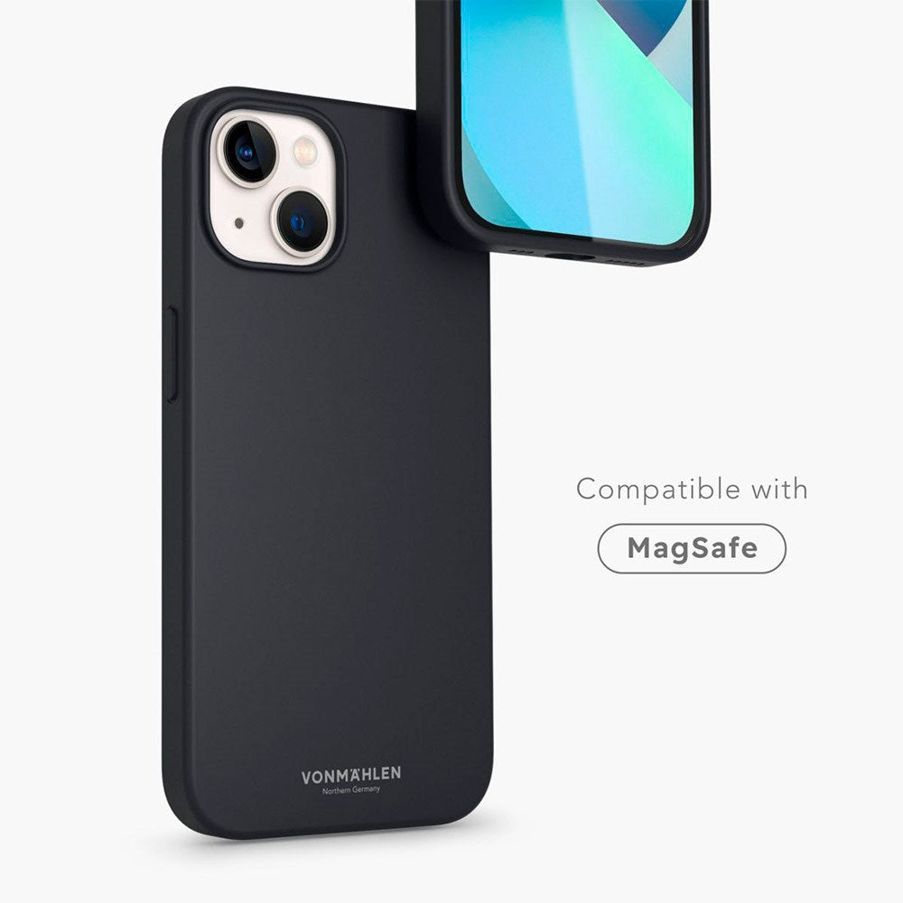 Vonmählen iPhone 13 Eco Silikone Cover - MagSafe Kompatibel - Navy