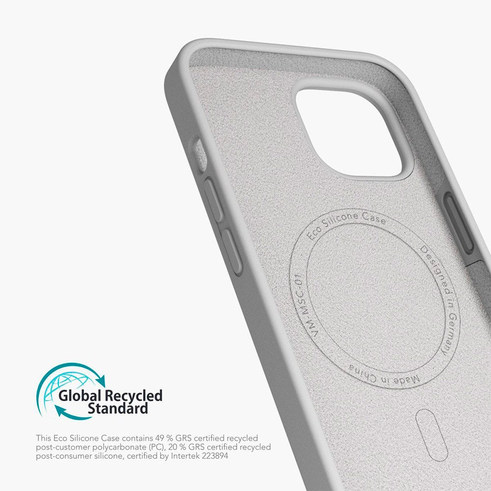 Vonmählen iPhone 13 Eco Silikone Cover - MagSafe Kompatibel - Grå