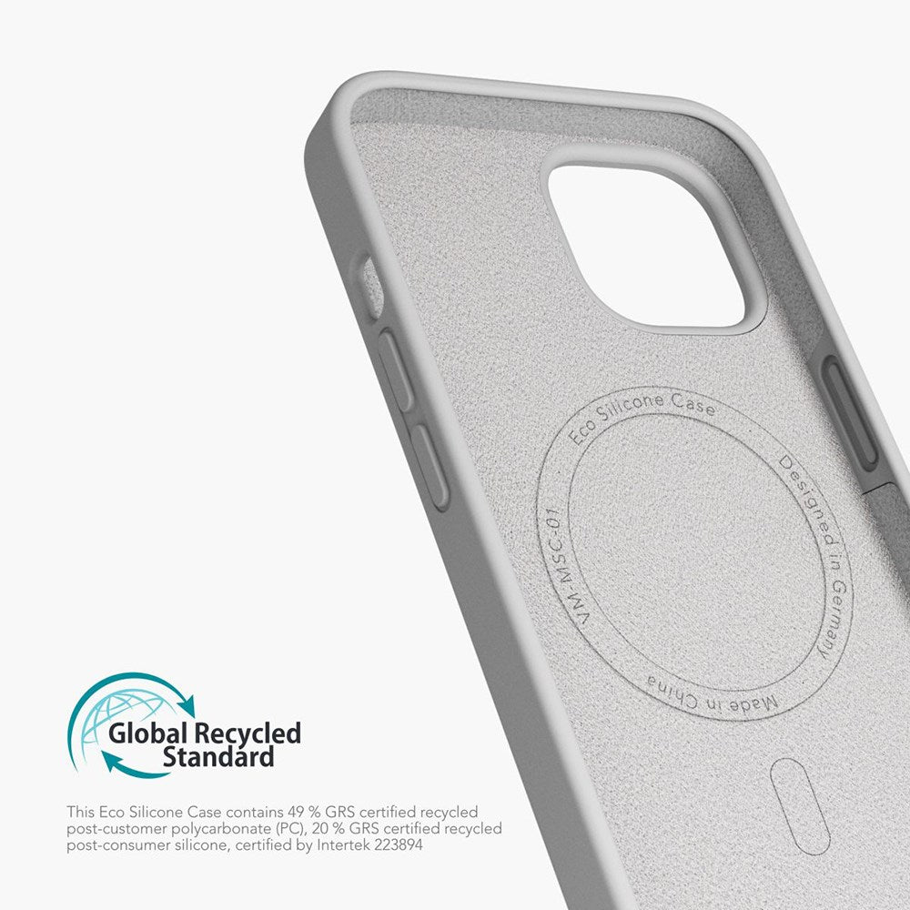 Vonmählen iPhone 14 Eco Silikone Cover - MagSafe Kompatibel - Grå