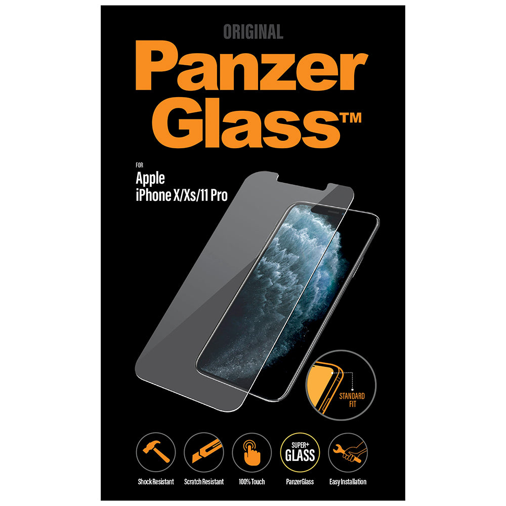 iPhone 11 Pro / Xs / X PanzerGlass Standard Fit Skærmbeskyttelse - Gennemsigtig - 2 stk.