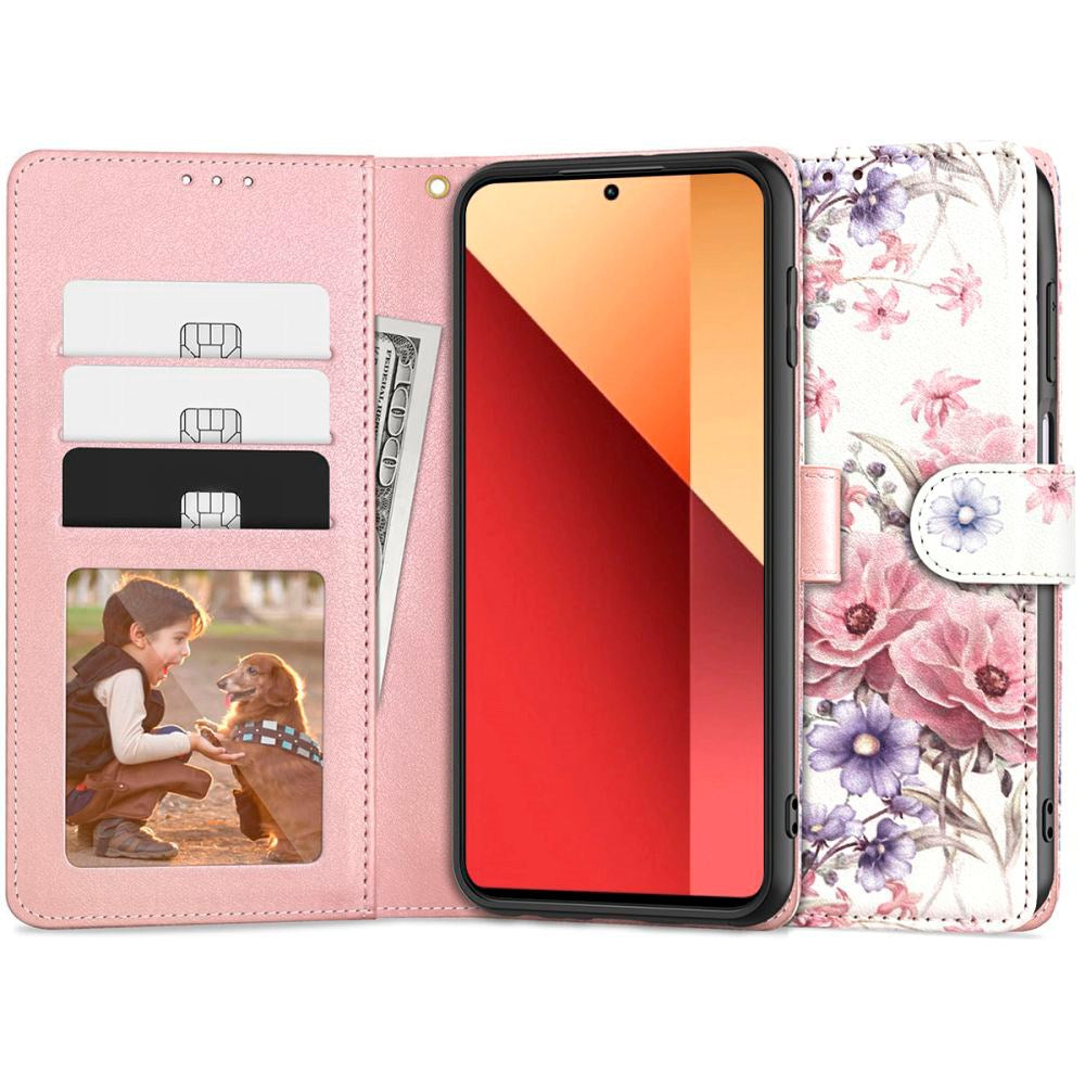 Xiaomi Redmi Note 13 Pro (4G) Tech-Protect Wallet m. Pung - Marmor