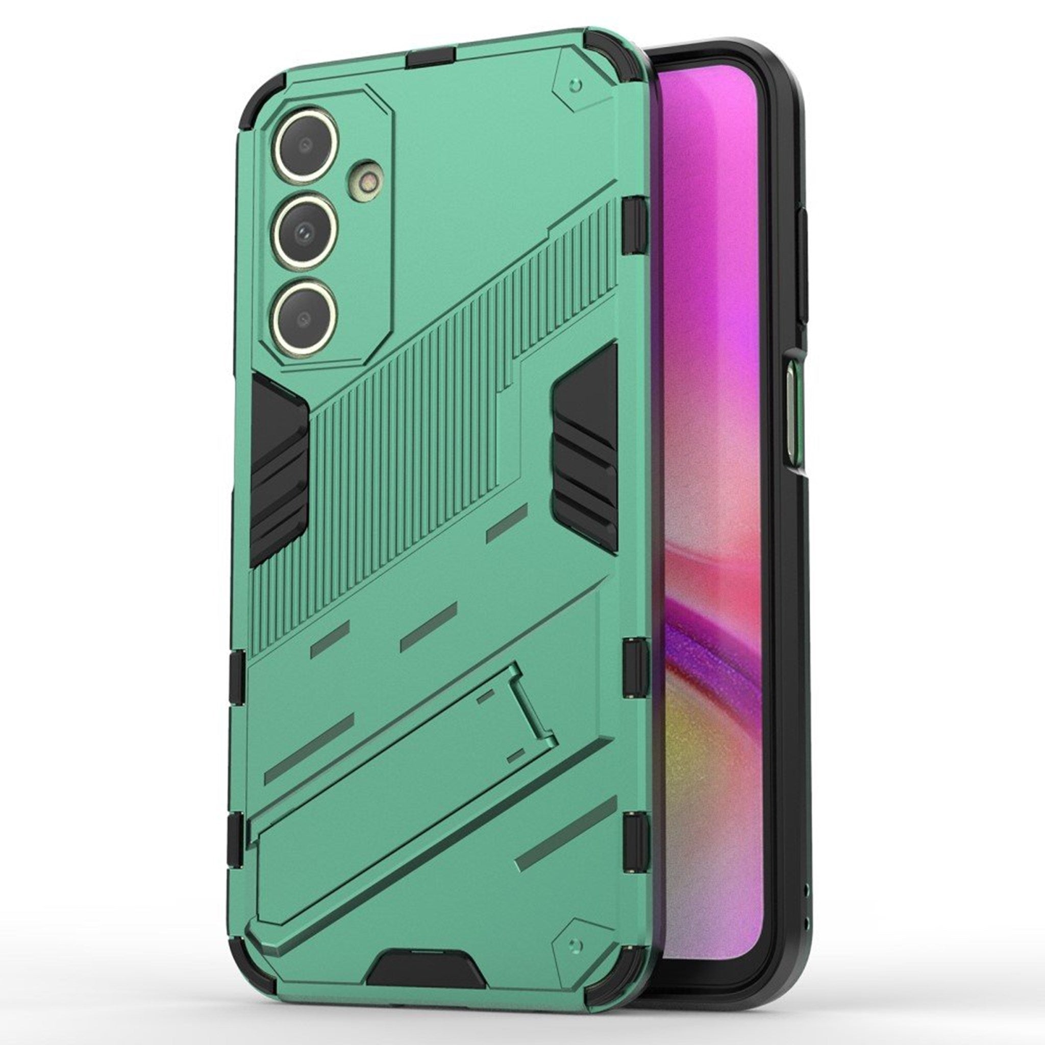 Samsung Galaxy A25 (5G) Hybrid Håndværker Cover m. Kickstand - Grøn