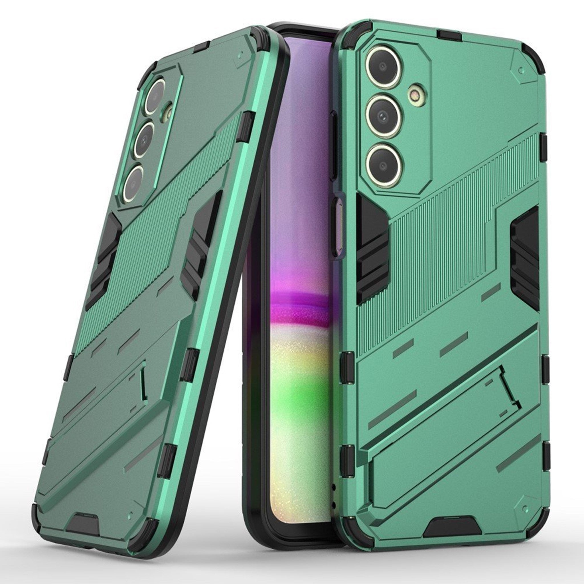 Samsung Galaxy A25 (5G) Hybrid Håndværker Cover m. Kickstand - Grøn