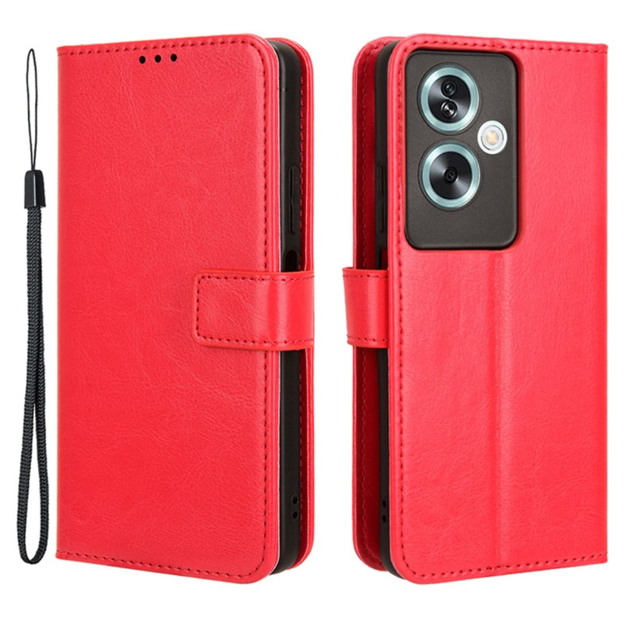 EIDERWOOD OnePlus Nord N30 SE (5G) / OPPO A79 (5G) Læder Cover m. Pung & Ståfunktion - Rød