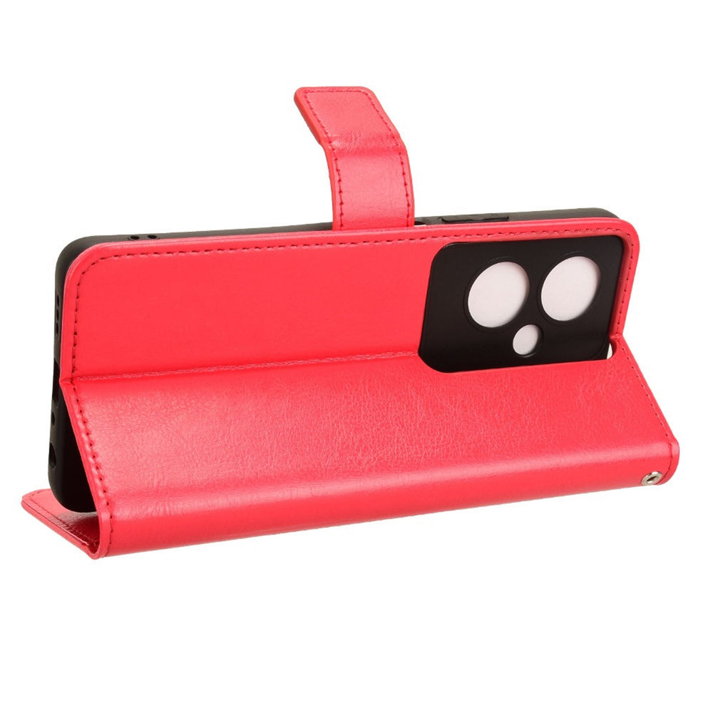 EIDERWOOD OnePlus Nord N30 SE (5G) / Oppo A79 (5G) Læder Cover m. Pung & Ståfunktion - Rød