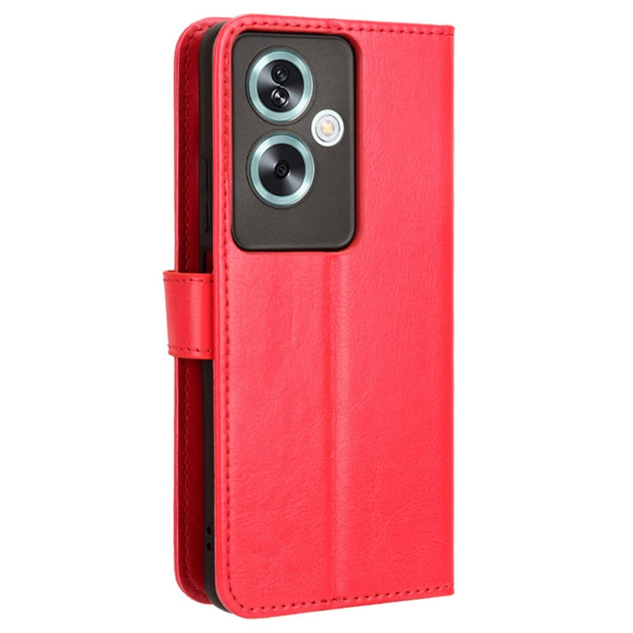 EIDERWOOD OnePlus Nord N30 SE (5G) / OPPO A79 (5G) Læder Cover m. Pung & Ståfunktion - Rød