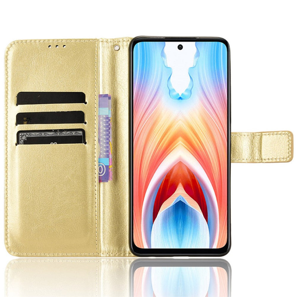 EIDERWOOD OnePlus Nord N30 SE (5G) / Oppo A79 (5G) Læder Cover m. Pung & Ståfunktion - Guld