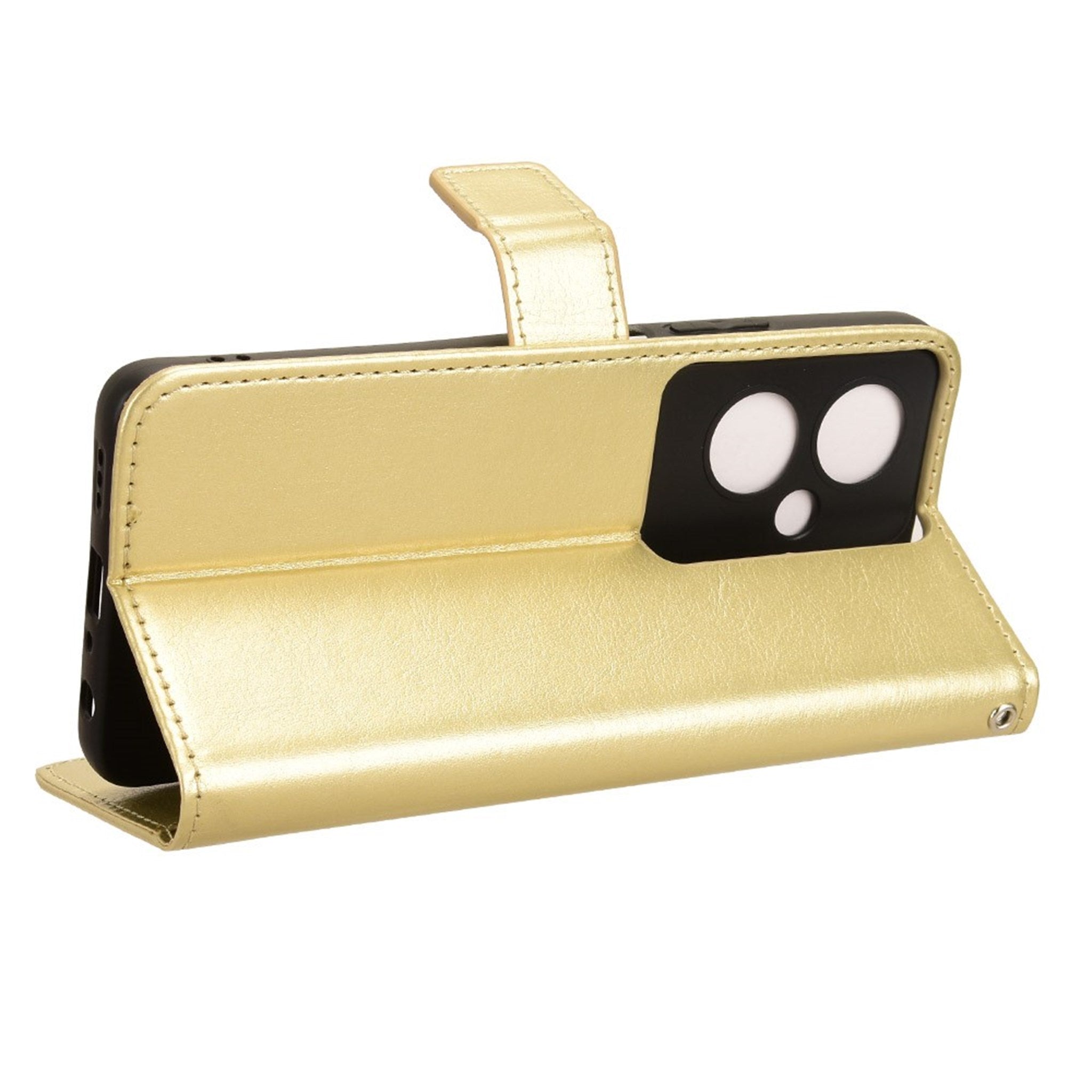 EIDERWOOD OnePlus Nord N30 SE (5G) / OPPO A79 (5G) Læder Cover m. Pung & Ståfunktion - Guld