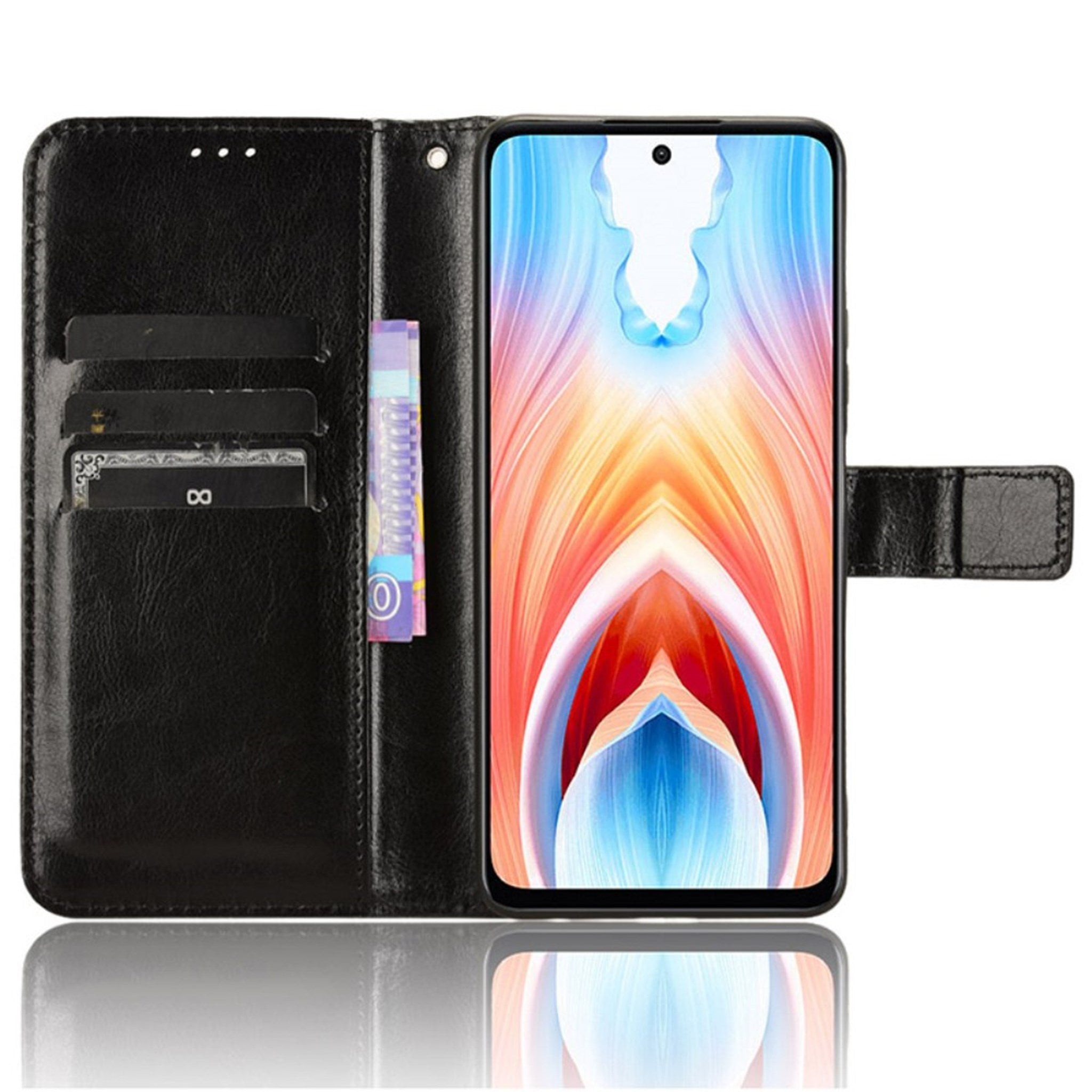 EIDERWOOD OnePlus Nord N30 SE (5G) / OPPO A79 (5G) Læder Cover m. Pung & Ståfunktion - Sort