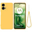Motorola Moto G04 / G24 / G24 Power Liquid Silikone Cover m. Strop - Gul