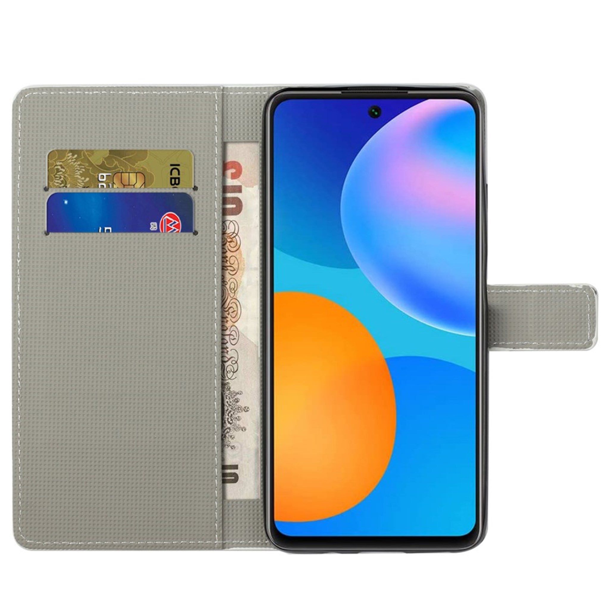 EIDERWOOD Xiaomi Redmi Note 13 (5G) Kunstlæder Cover m. Pung & Ståfunktion - Blå Sommerfugl
