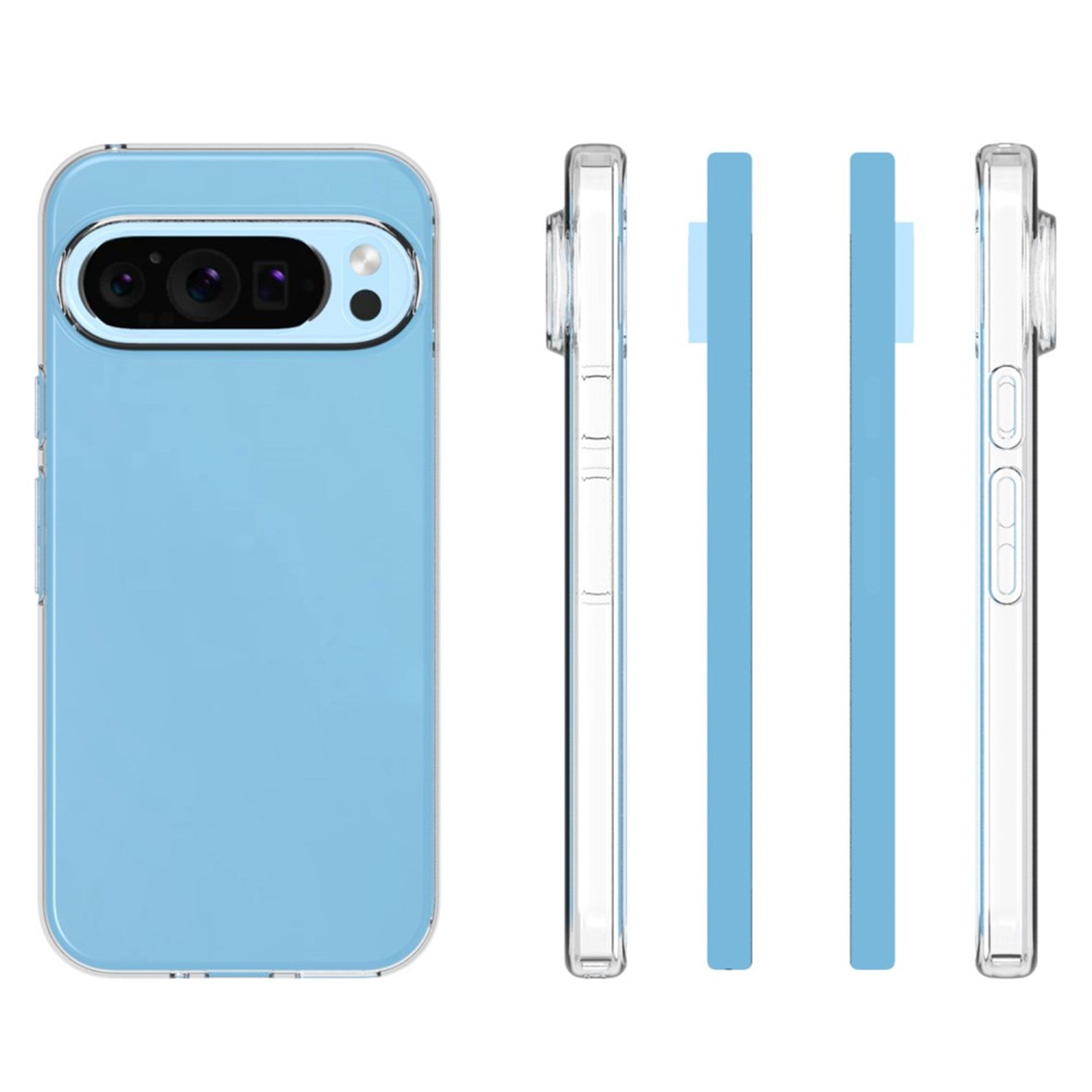 EIDERWOOD Google Pixel 9 / 9 Pro Fleksibelt Plastik Cover - Gennemsigtig
