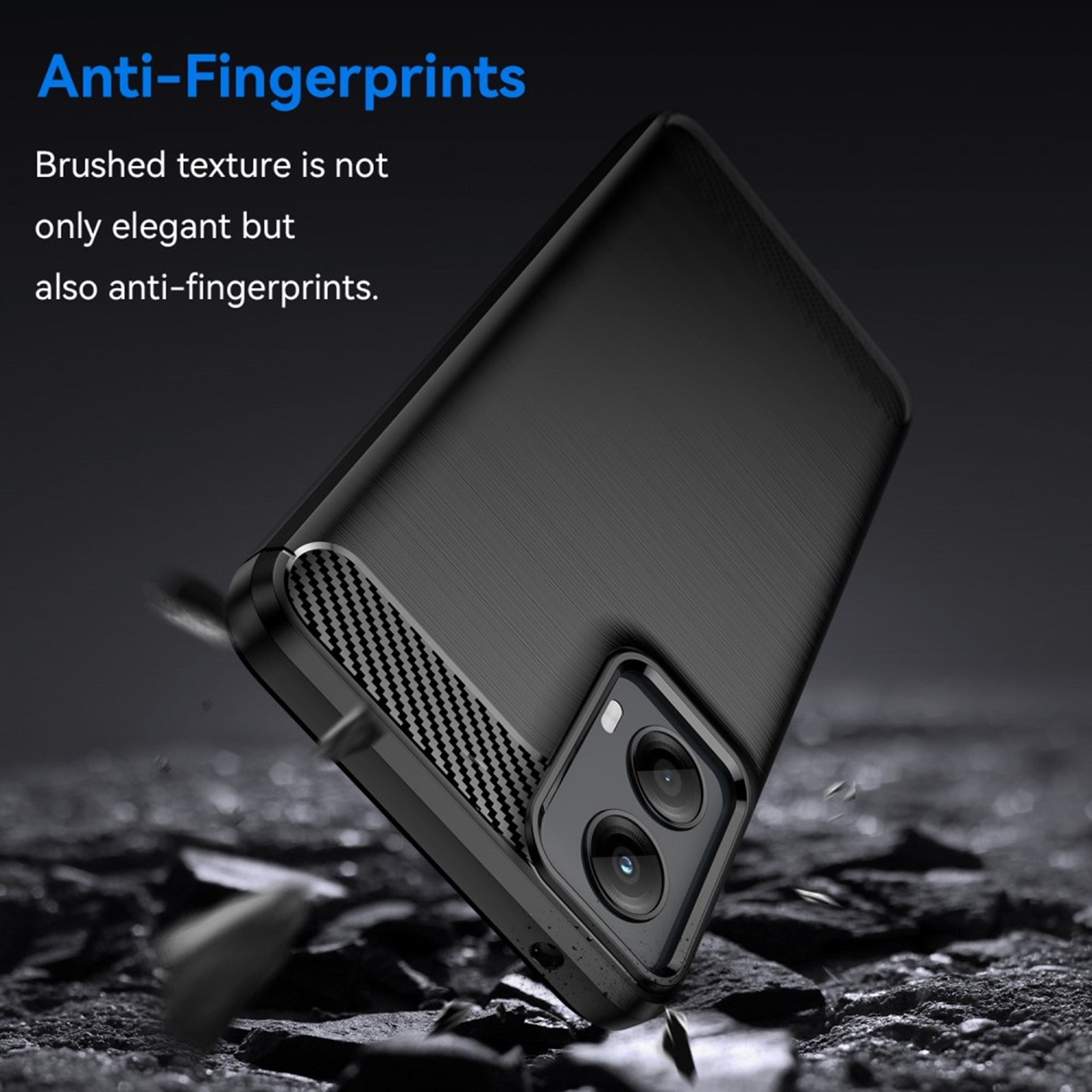 EIDERWOOD Motorola Moto G 5G (2024) Brushed Carbon Cover - Sort