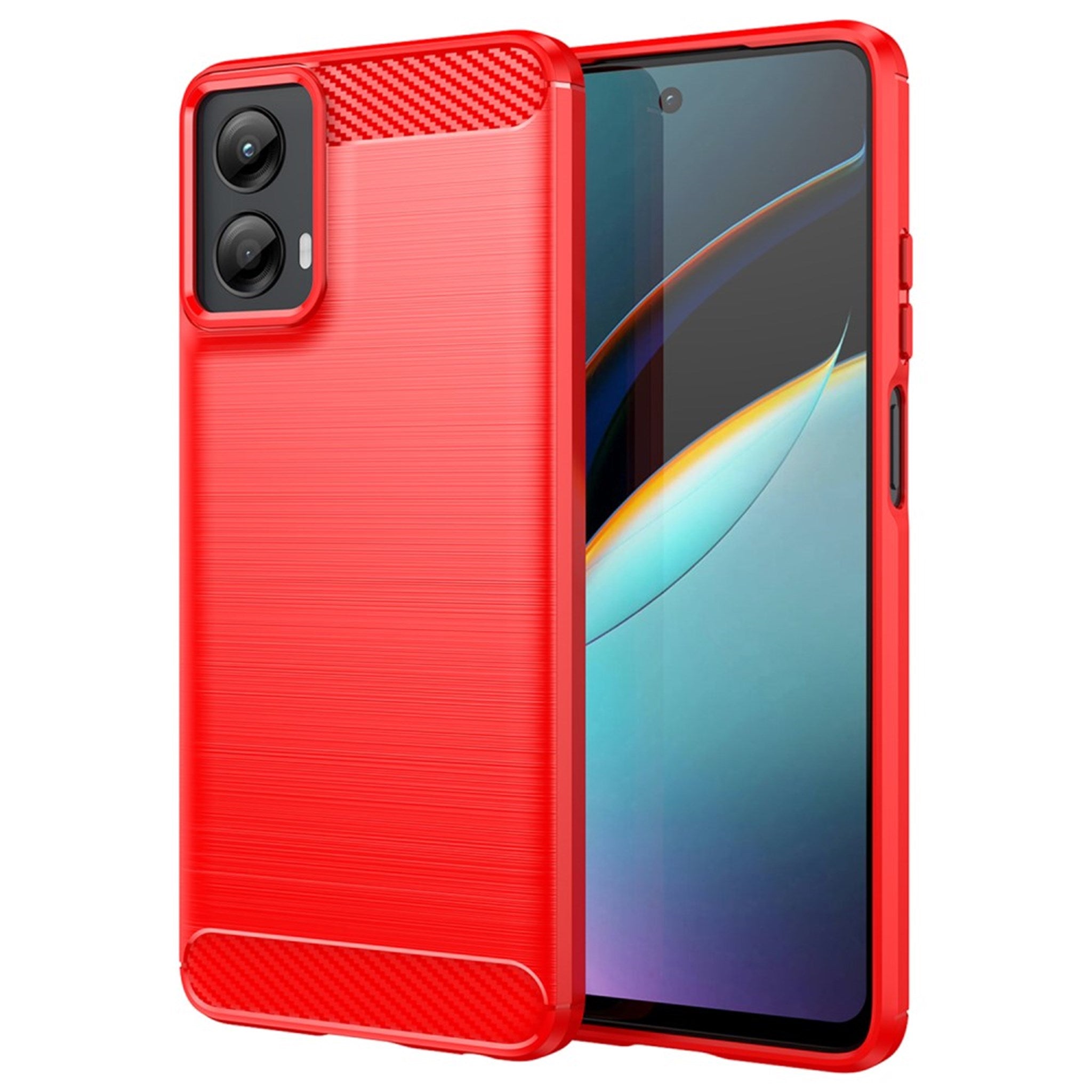 EIDERWOOD Motorola Moto G 5G (2024) Brushed Carbon Cover - Rød