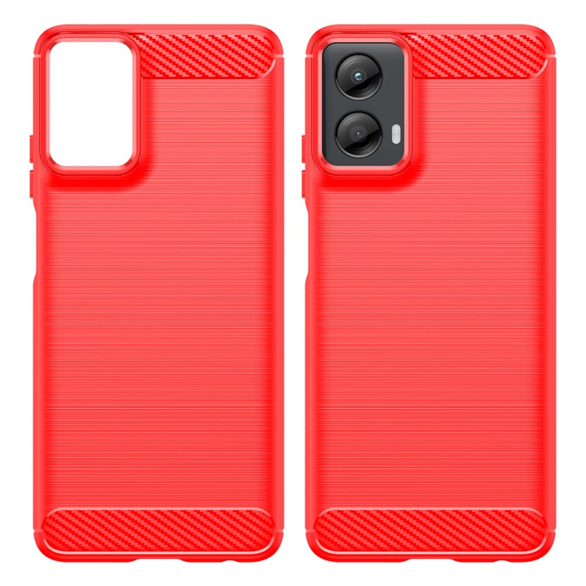 EIDERWOOD Motorola Moto G 5G (2024) Brushed Carbon Cover - Rød