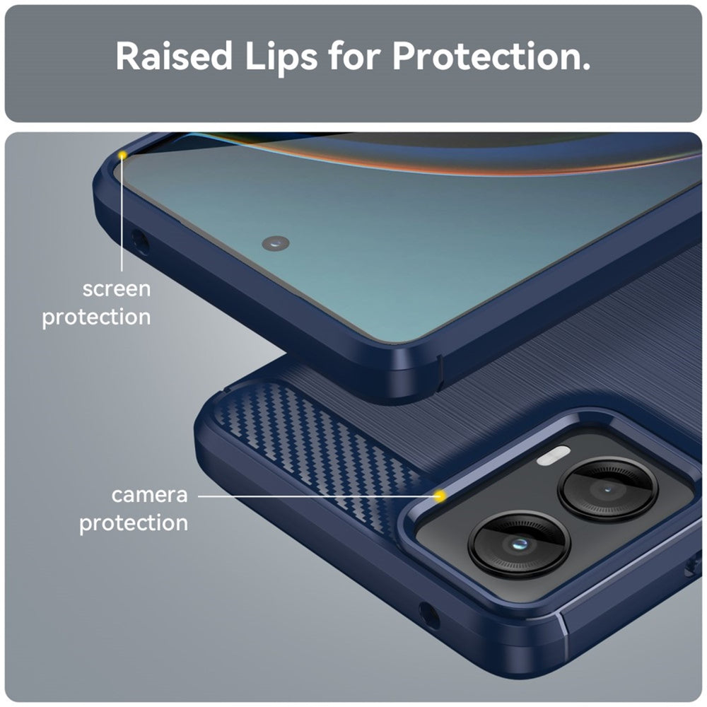 EIDERWOOD Motorola Moto G 5G (2024) Brushed Carbon Cover - Blå